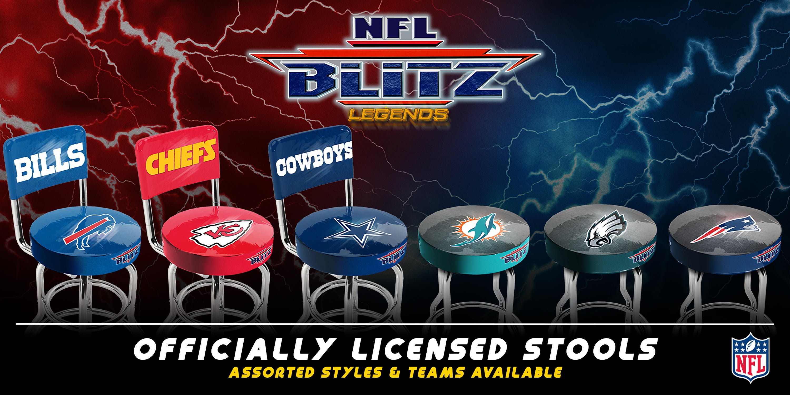 NFL Blitz Stools