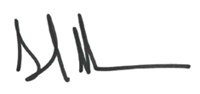 Mark Newman's signature